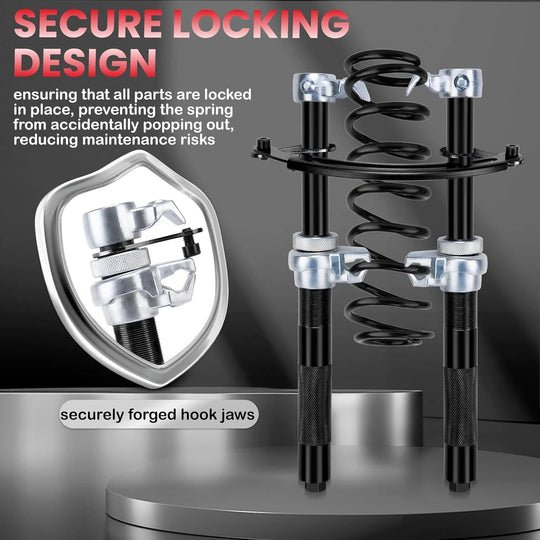 Schraubenfederkompressor-Werkzeug, Federkompressor, Federbein-Federkompressor mit Sicherheitshalterung für PKW...