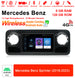 Android Autoradio für Mercedes Benz Sprinter 2018-2023 mit Wireless CarPlay, Android Auto & DAB+