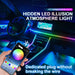 18 in 1 Led Auto Umgebungslichter 213 Farbe RGB Symphony Streamer Bluetooth Regenbogen Acryl Streifen Atmosphäre Lampe Kit 12V
