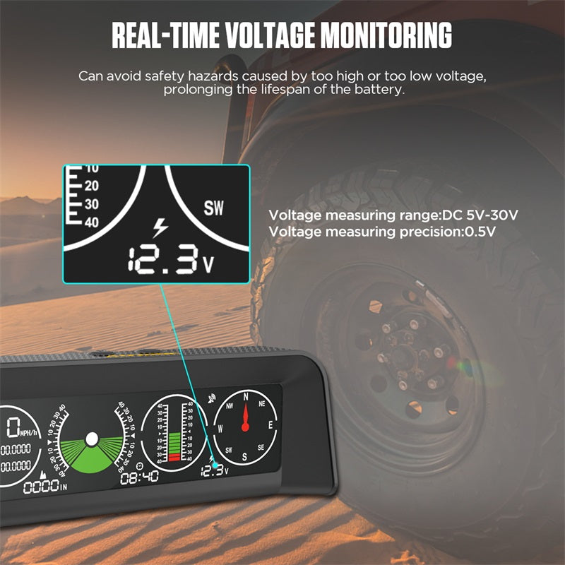 Autool x90 gps geschwindigkeit pmh kmh Neigung messer Neigung messer Auto kompass hud Pitch Neigung winkel Winkelmesser Uhr Breite Länge