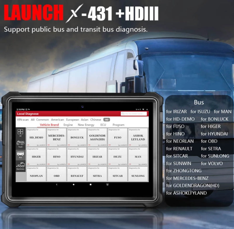 LAUNCH X431 V+ HDIII Diagnosegerät für Nutzfahrzeuge & LKW