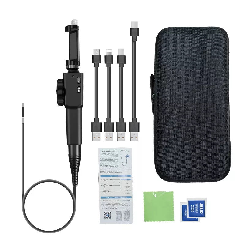 5,5 MM/6,2MM/8,5 MM 5,0 MP 180 Grad Lenk Industrielle Endoskop Endoskop Autos Inspektion Kamera Mit 6 LED für...