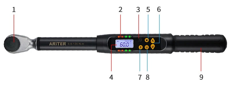 3/8 "1/2" digitaler Drehmoments chl üssel ell einstellbar hochpräzise Daten sparen Fahrrad Auto Fahrrad...
