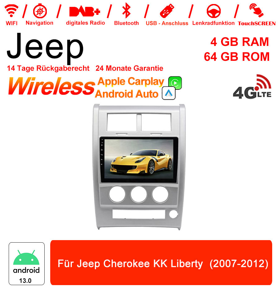 Android Autoradio für Jeep Cherokee KK Liberty (2007-2012) mit Wireless CarPlay & Android Auto