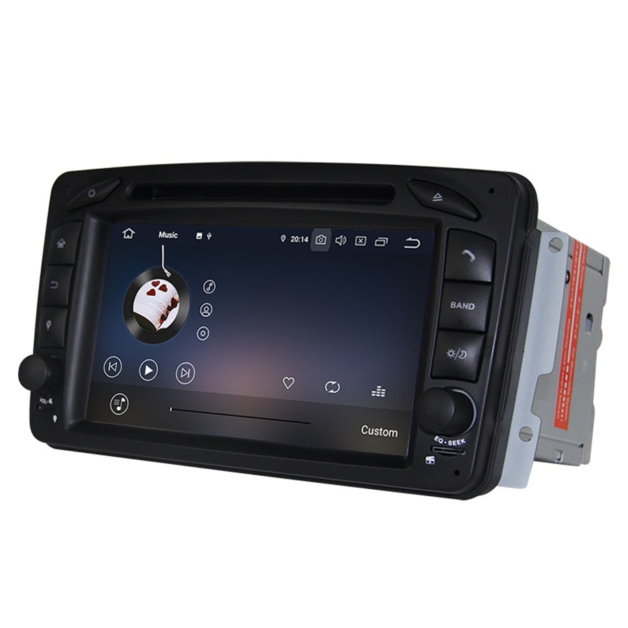 Android Autoradio für Mercedes Benz C-Klasse W203/C209/W209, S-Klasse W203 und CLK C209/W209 1998-2006 mit Wireless CarPlay, Android Auto & DAB+