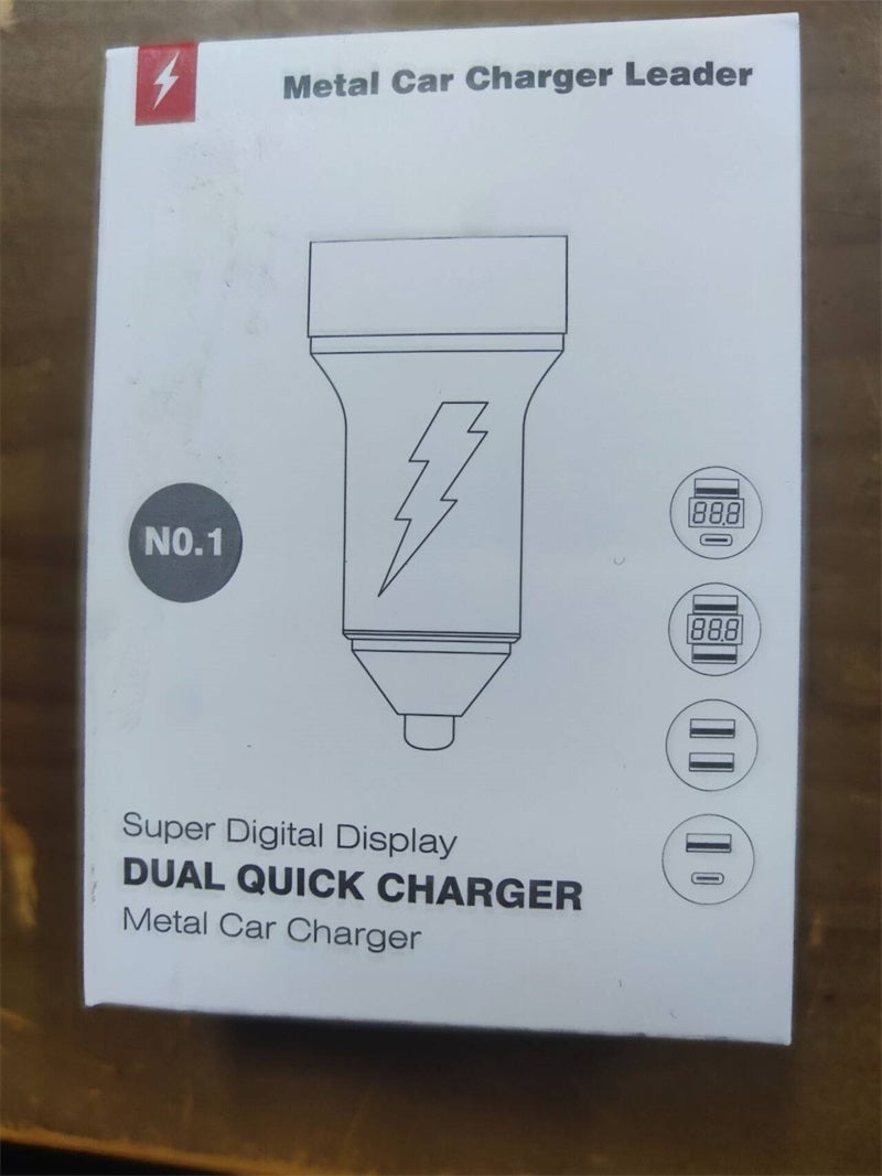 Schnelles Aufladen des Autoladegeräts Schnellladegerät-Adapter multifunktionales Doppel-USB Autoladegerät für Telefone