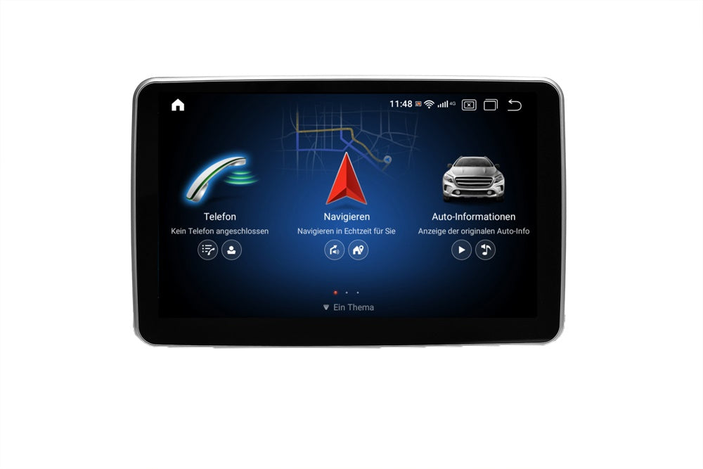 Android Autoradio für Mercedes Benz SL R172 und SLK R172 2011-2015 mit Wireless CarPlay, Android Auto & DAB+