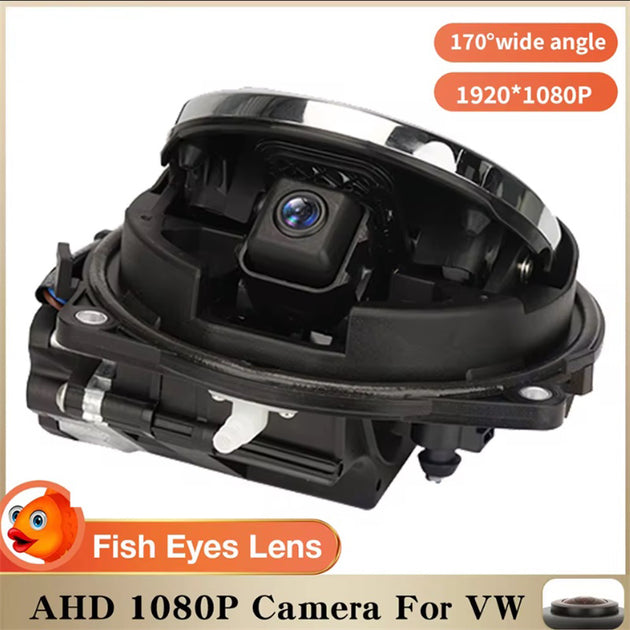 1080p Flip-Emblem Rückfahrkamera für VW Golf 5/6/7, Passat B6-B8, Polo u.a.