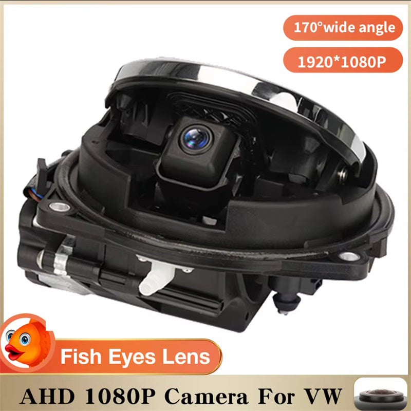 1080p Flip-Emblem Rückfahrkamera für VW Golf 5/6/7, Passat B6-B8, Polo u.a.