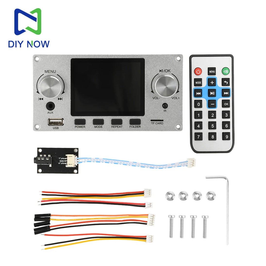 2,8 Zoll TFT Farbe LCD Verlustfreie MP3 Decoder Board Bluetooth 5,3 Stereo Audio FLAC WAV APE Decodierung USB TF Für Auto Verstärker