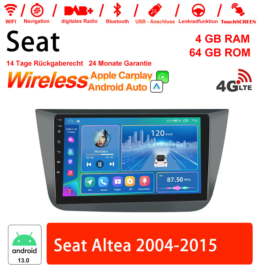 Android Autoradio für SEAT Altea 2004-2015 mit Wireless CarPlay & Android Auto