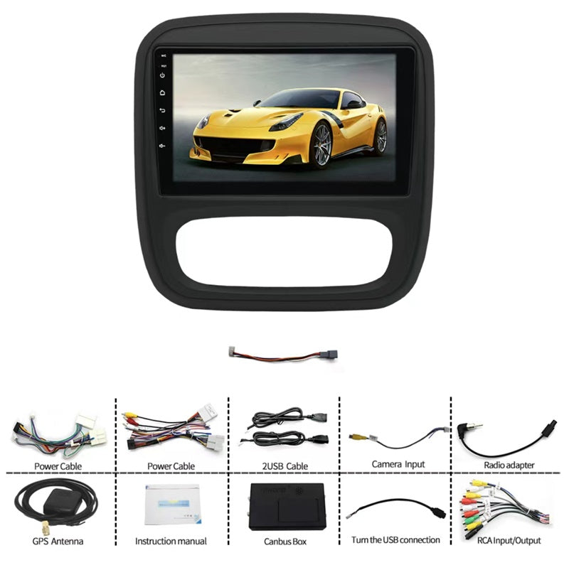 Android Autoradio für Renault Trafic 3 2014-2021 mit Wireless CarPlay & Android Auto