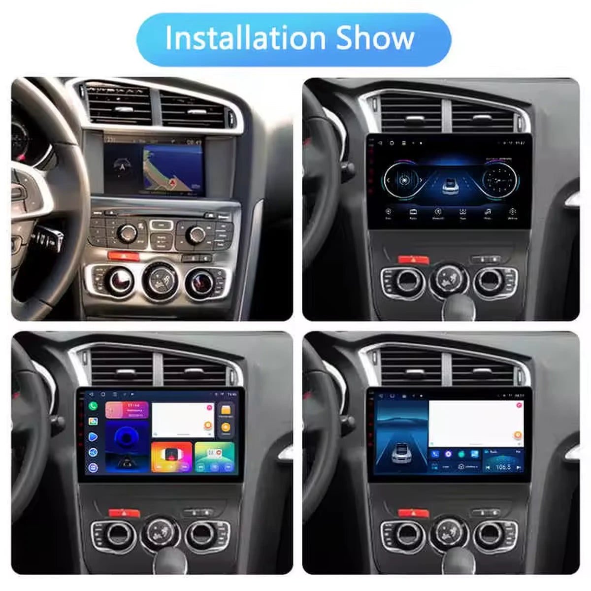 Android Autoradio für Citroen C4/C4L 2011-2016 mit Wireless CarPlay & Android Auto