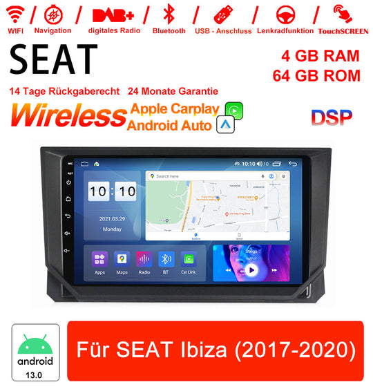 Android Autoradio für SEAT Ibiza (2017–2020) mit Wireless CarPlay & Android Auto