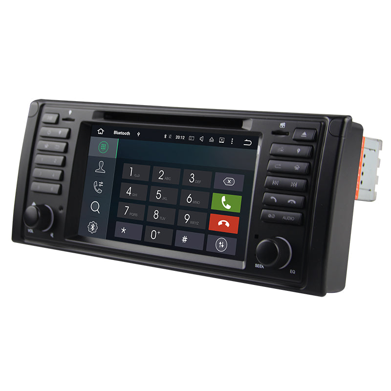 Android Autoradio für BMW 5er E39, X5 E53 und M5 E39 1996-2007 mit Wireless CarPlay, Android Auto & DAB+