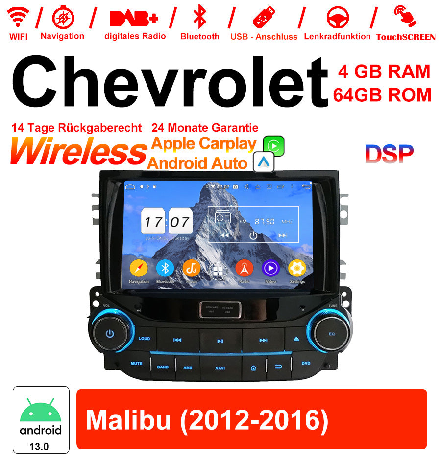 Android Autoradio für Chevrolet Malibu 2012-2016 mit Wireless CarPlay & Android Auto