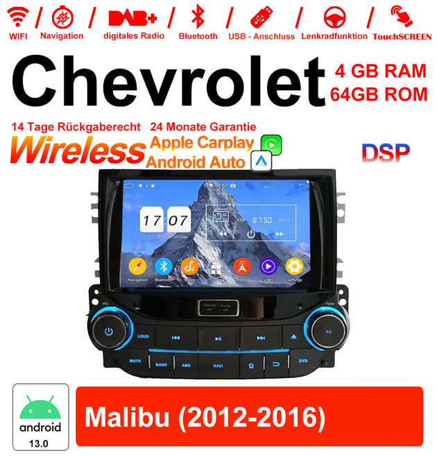 Android Autoradio für Chevrolet Malibu 2012-2016 mit Wireless CarPlay & Android Auto