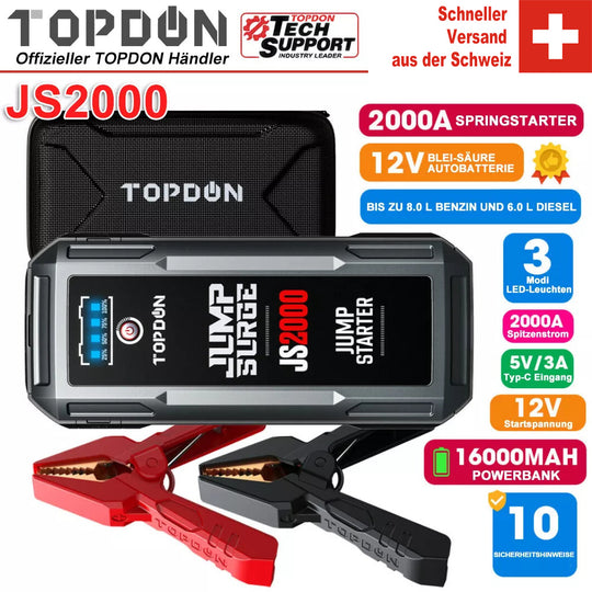 TOPDON JS2000 Starthilfegerät