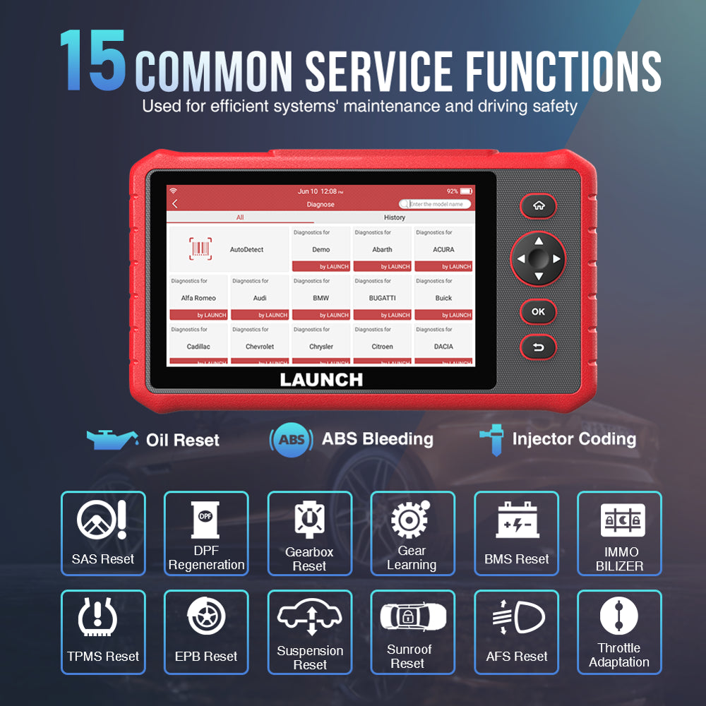 LAUNCH X431 CRP909X OBD2 Diagnosegerät für Fahrzeugsysteme