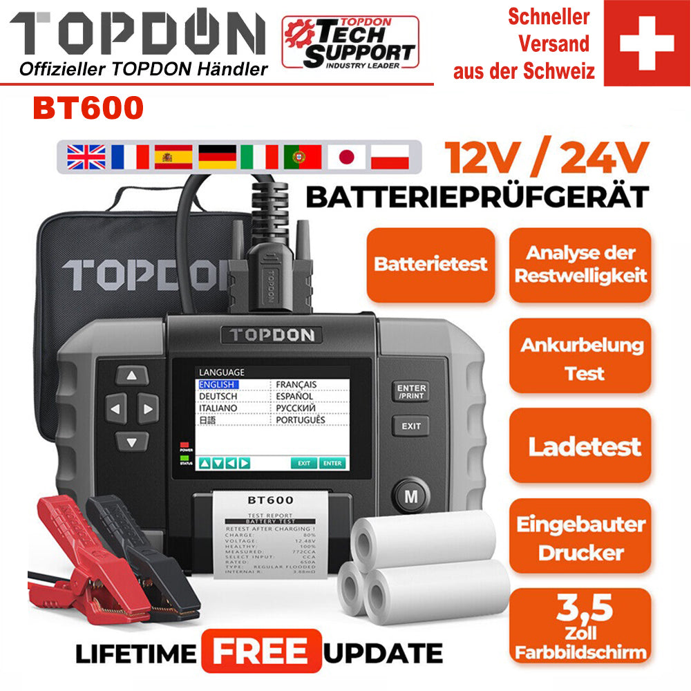 TOPDON BT600 Batterie- und Ladegerät