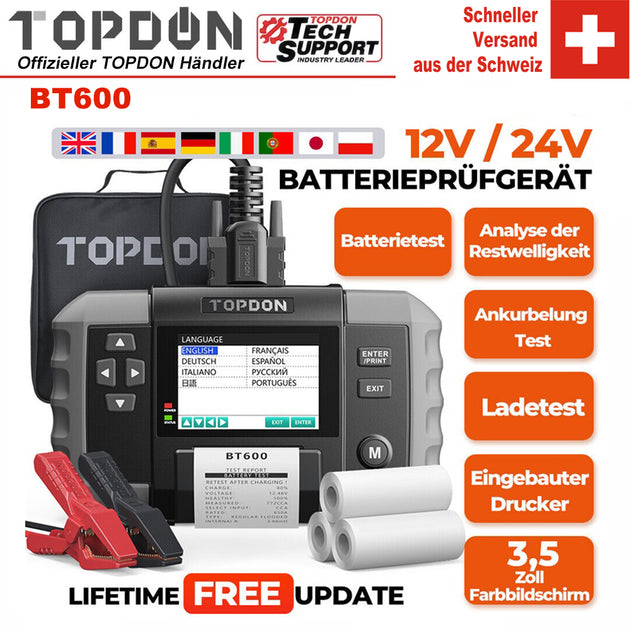 TOPDON BT600 Batterie- und Ladegerät
