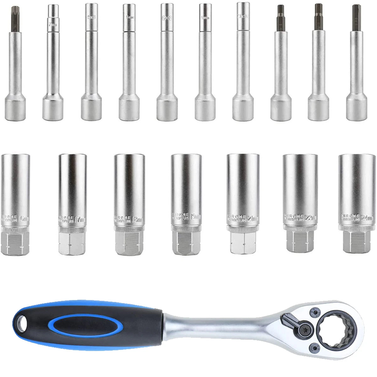 18 teile/satz Lenknabe Suspension Shock Steckschlüssel Set Werkzeug Absorber Removal Strut Tools Kit für BMW VW...