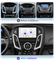 Android Autoradio für Ford Focus 2012-2018 mit Wireless CarPlay & Android Auto
