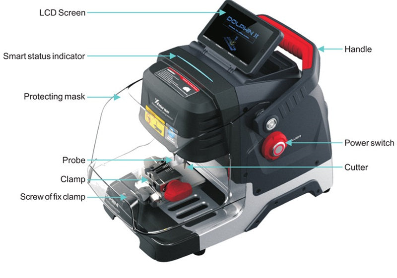 Dolphin XP-005L xp005l dolphin 2 schlüssel schneide maschine mit einstellbarem bildschirm