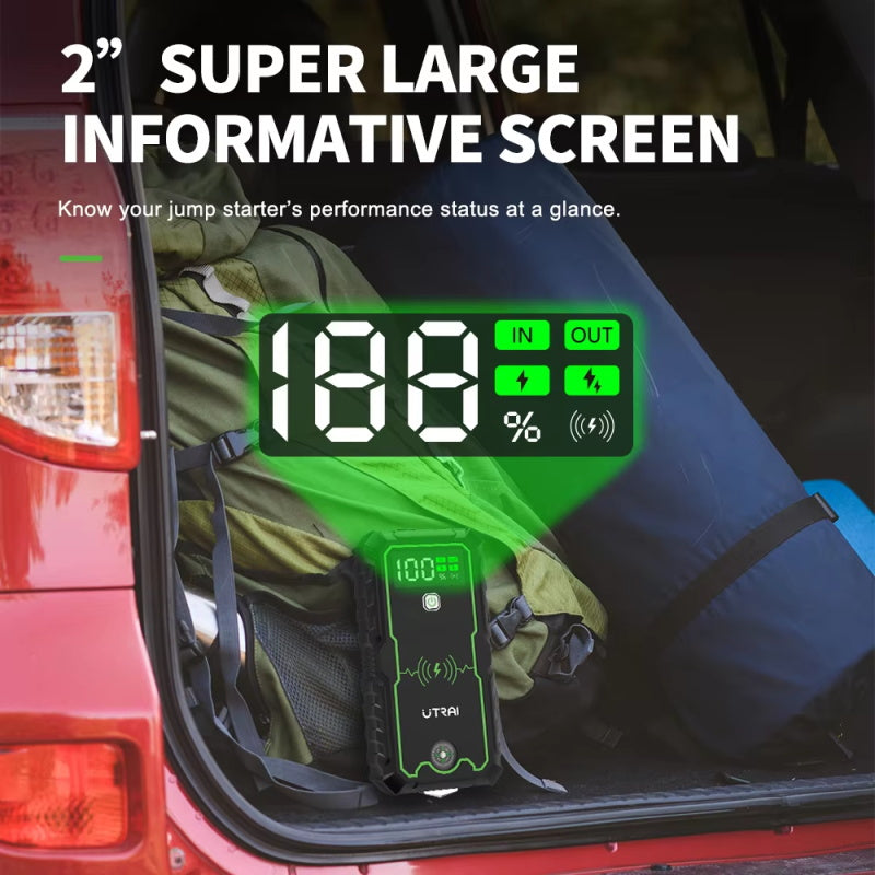 UTRAI Power Bank 2500A Starthilfe Tragbare Ladegerät Auto Booster 12V Auto Start Gerät Notfall Auto Batterie Starter