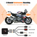 SYS VSYS Dual Motorrad DVR 1080P Action Kamera Recorder Vorne und Rückspiegel Wasserdichte