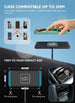 15W kabelloses Qi-Autoladegerät mit USB, kompatibel mit iPhone 16/15/14/13/12/11, Samsung und allen Qi-fähigen Geräten