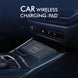 15W kabelloses Qi-Autoladegerät mit USB, kompatibel mit iPhone 16/15/14/13/12/11, Samsung und allen Qi-fähigen Geräten