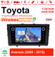 Android Autoradio für Toyota Avensis 2009-2015 mit Wireless CarPlay & Android Auto