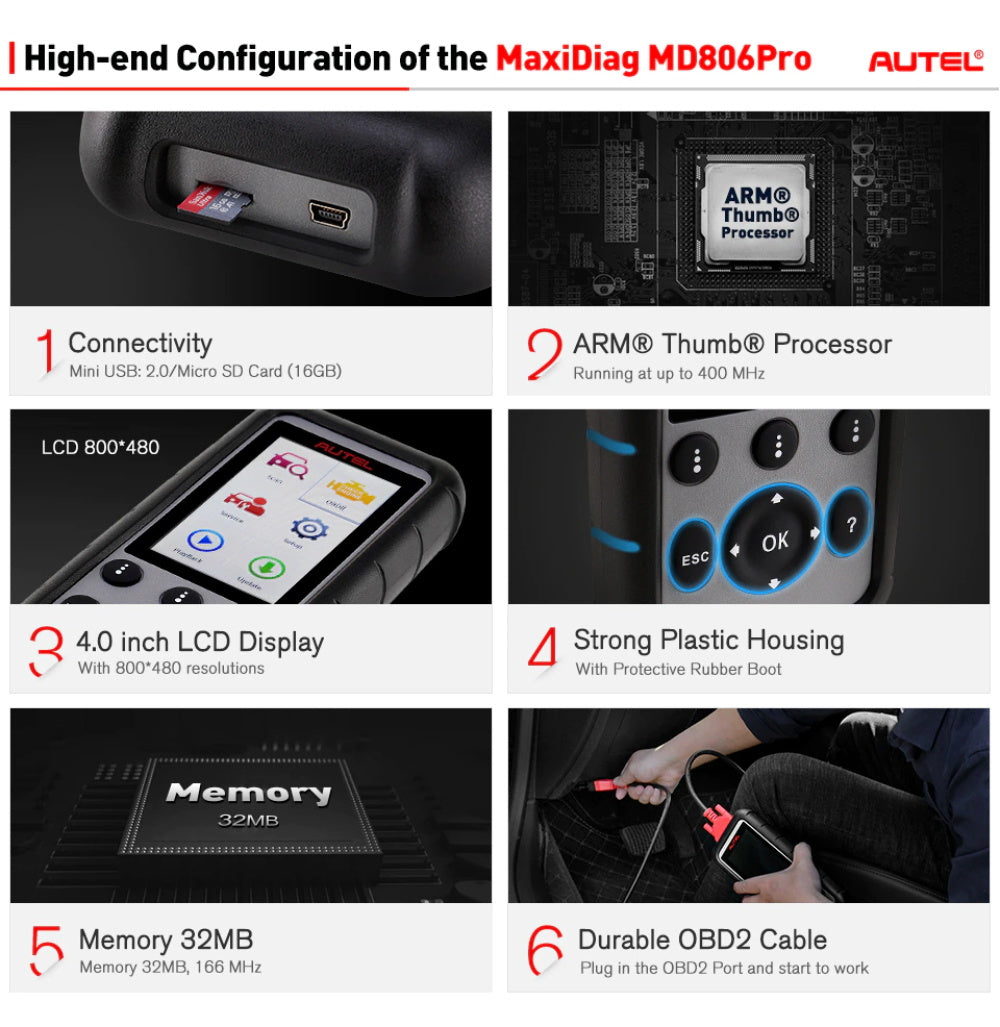 Autel MD806PRO OBD2 Diagnosegerät