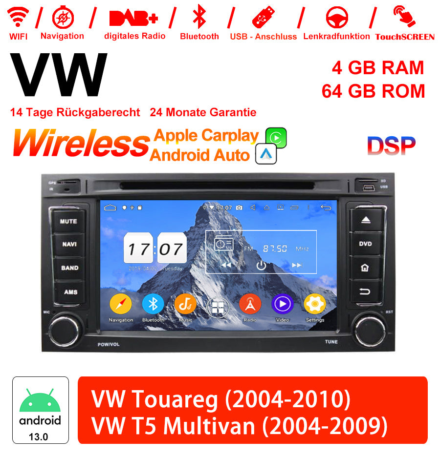 Android Autoradio für VW Touareg (2004-2010) und VW T5 Multivan (2004-2009) mit Wireless CarPlay & Android Auto
