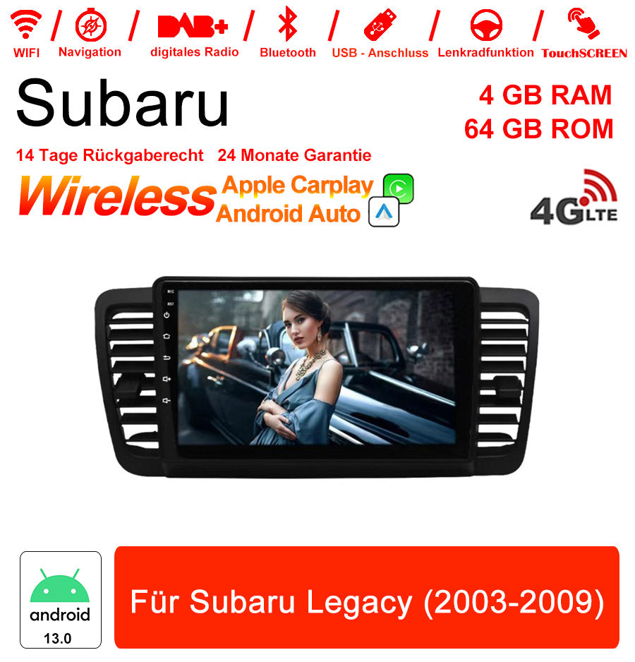 Android Autoradio für Subaru Legacy 2003-2009 mit Wireless CarPlay & Android Auto