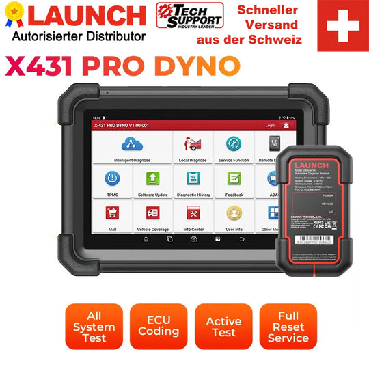 LAUNCH X431 PRO DYNO Diagnosegerät mit ECU Codierung & Vollsystemdiagnose