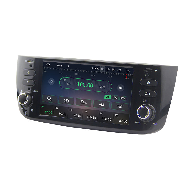6.2 Zoll Android 13.0 Autoradio für Fiat Punto (2009-2016) und Fiat Linea (2012-2016) mit WiFi, NAVI, Bluetooth, USB