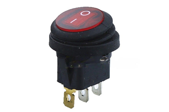1 stücke Auf/Off 12V DC 25A 220V AC 6A Rocker Schalter IP65 Wasserdichte 3Pin SPST LED beleuchtet
