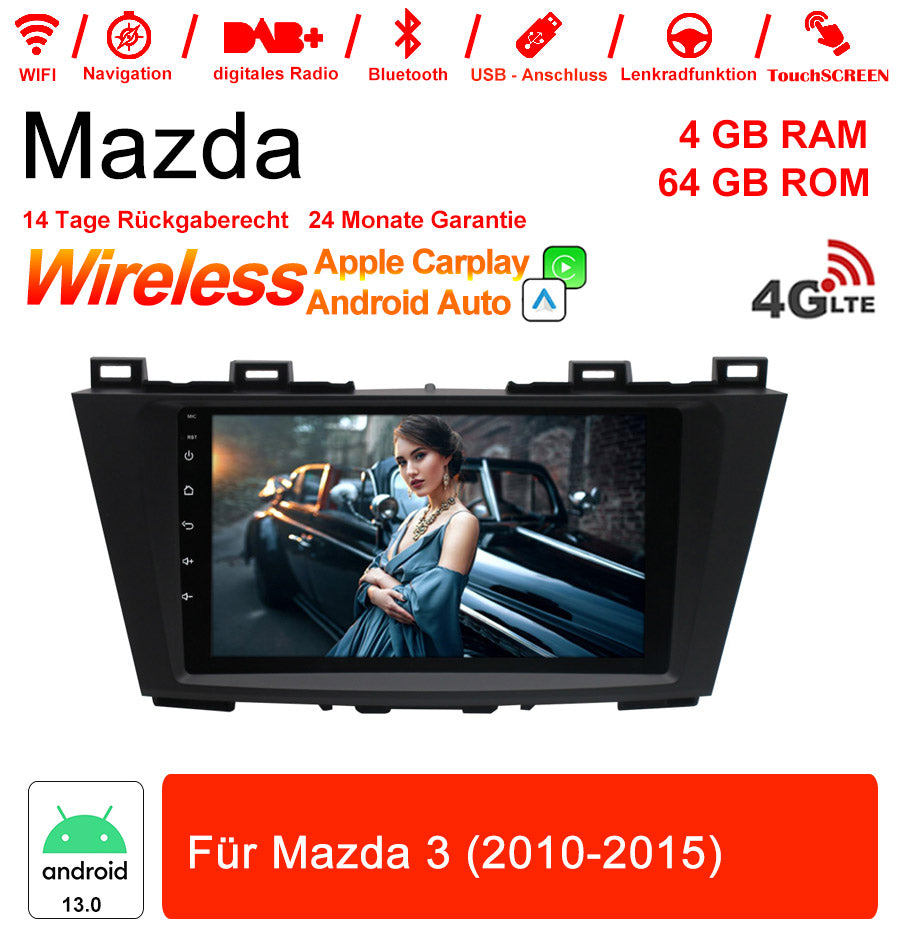 Android Autoradio für Mazda 3 2010-2015 mit Wireless CarPlay & Android Auto