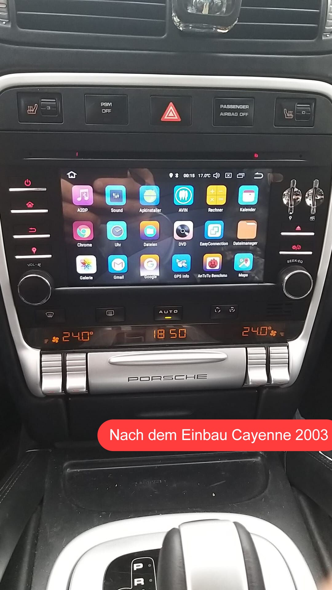 Android Autoradio für Porsche Cayenne 2003-2010 mit Wireless CarPlay & Android Auto