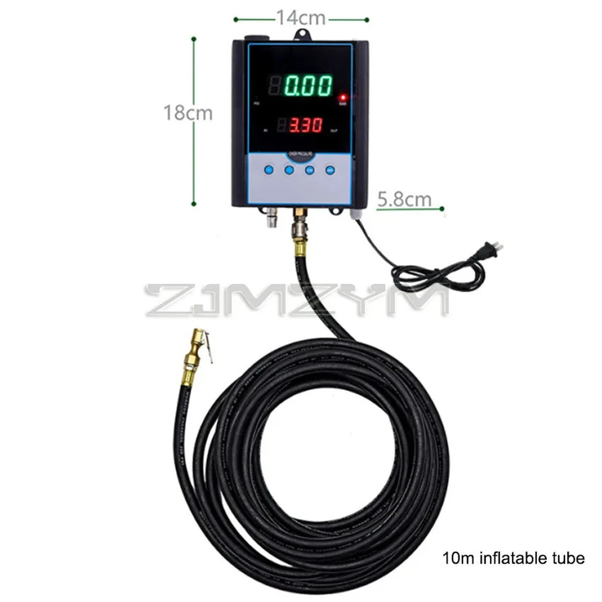 DP-Q03 An der Wand montiertes digitales Reifendruckmessgerät, automatische Reifenfüller-Infationspistole,...
