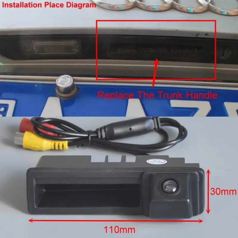 AHD 1080P Nachtsicht Rückfahrkamera für Audi A5 Cabriolet (B8), A6 C6 (4F), S6, RS6, Q7 (4L) (2005–2017)