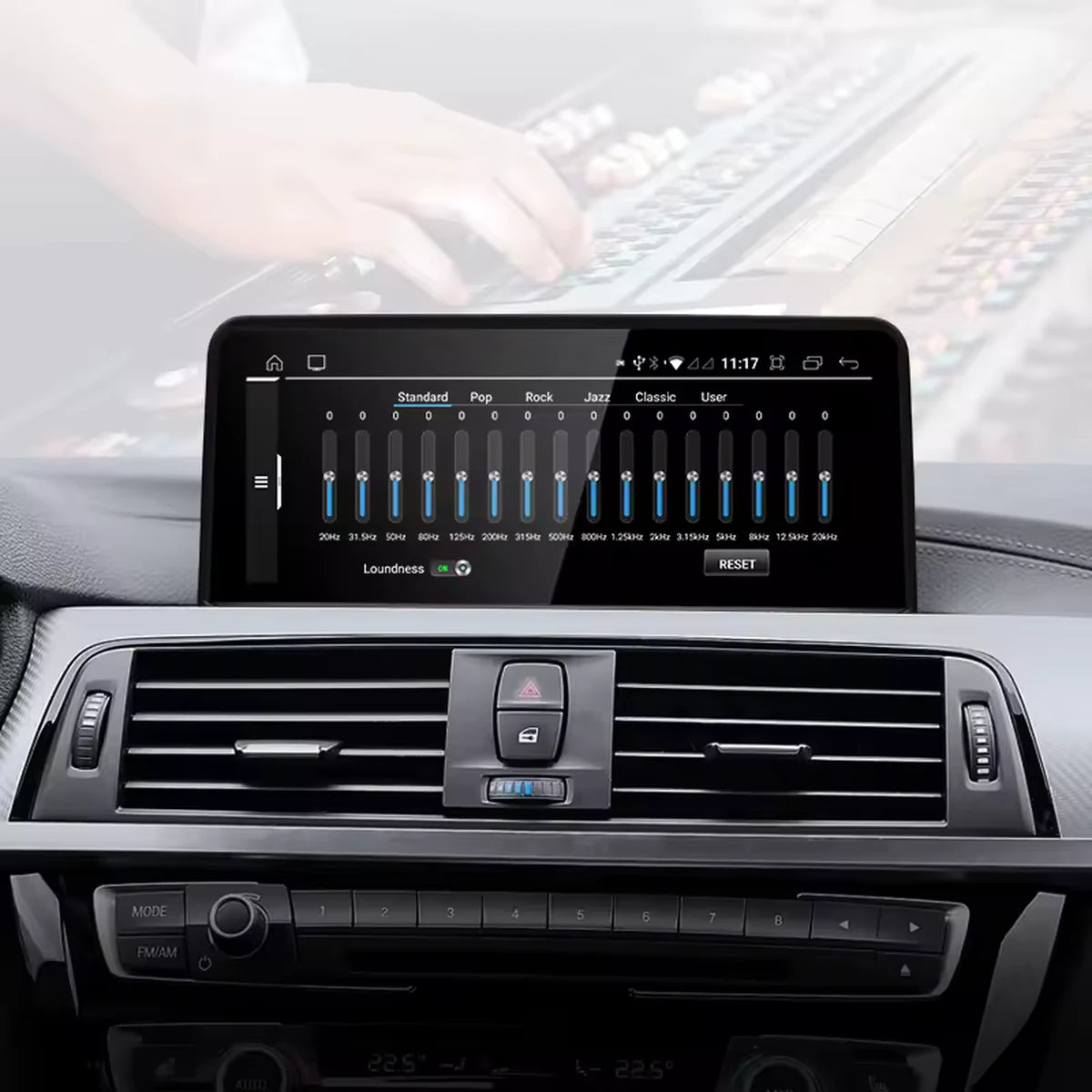 Android Autoradio für BMW 3er F30/F31/F34/F35 und 4er F32/F33/F36 2013-2016 mit Wireless CarPlay, Android Auto & DAB+