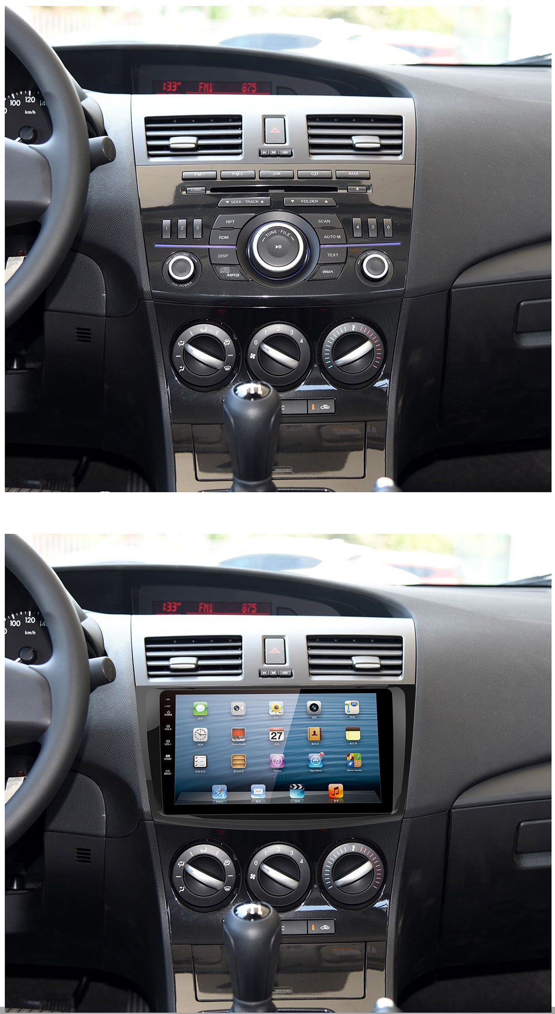 Android Autoradio für Mazda 3 2010-2012 mit Wireless CarPlay & Android Auto