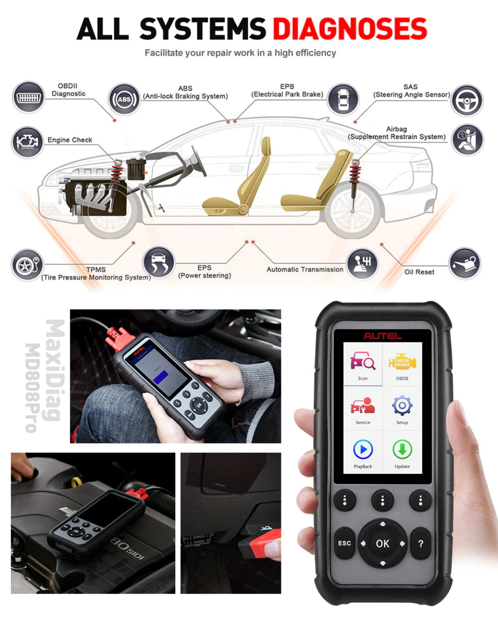 Autel MD806PRO OBD2 Diagnosegerät