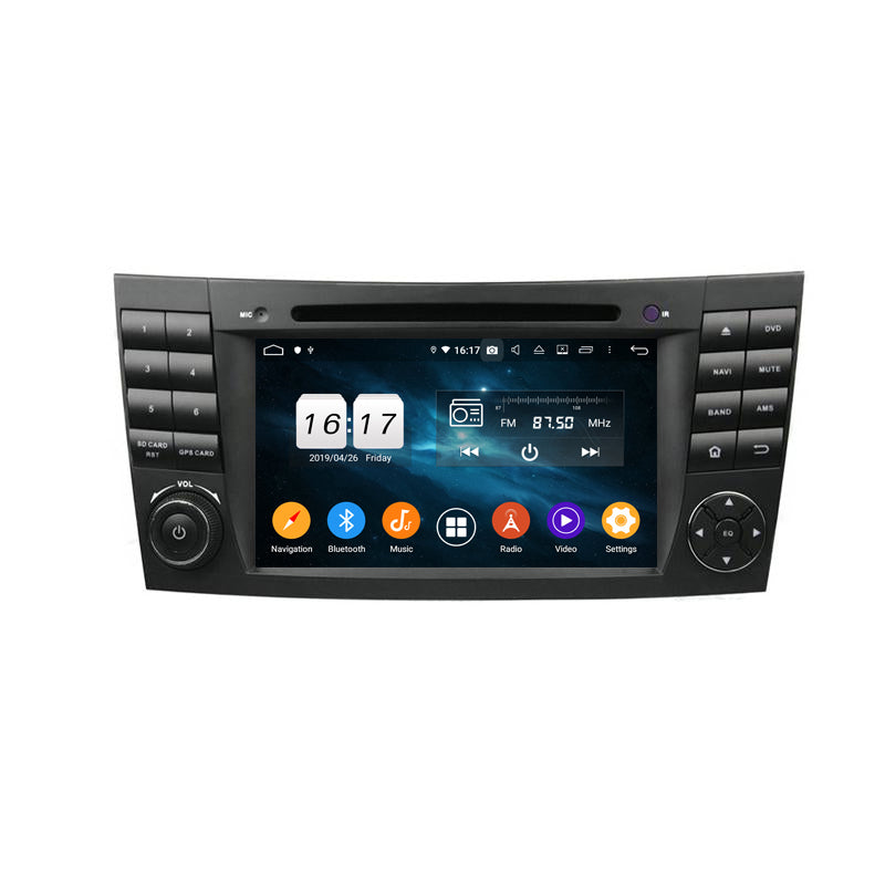 Android Autoradio für Mercedes Benz E-Klasse W211, CLS W219 und G-Klasse W463 2002-2010 mit Wireless CarPlay, Android Auto & DAB+