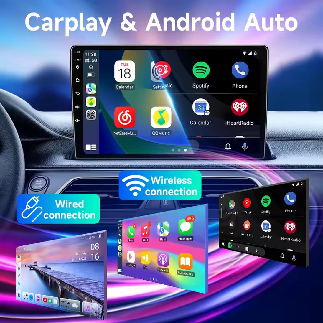 Android Autoradio für Citroen C4/C4L 2011-2016 mit Wireless CarPlay & Android Auto