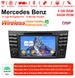 Android Autoradio für Mercedes Benz E-Klasse W211, CLS W219 und G-Klasse W463 2002-2010 mit Wireless CarPlay, Android Auto & DAB+
