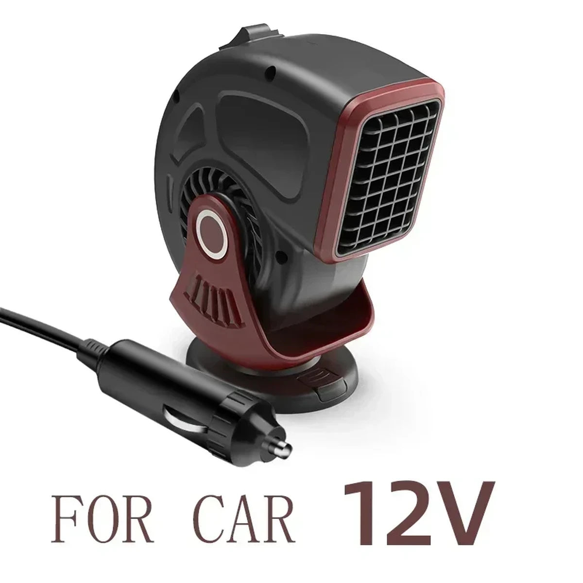 12V/24V Autoheizung & Lüfter | 2-in-1 Defroster & Defogger für Windschutzscheibe | Zigarettenanzünder-Anschluss
